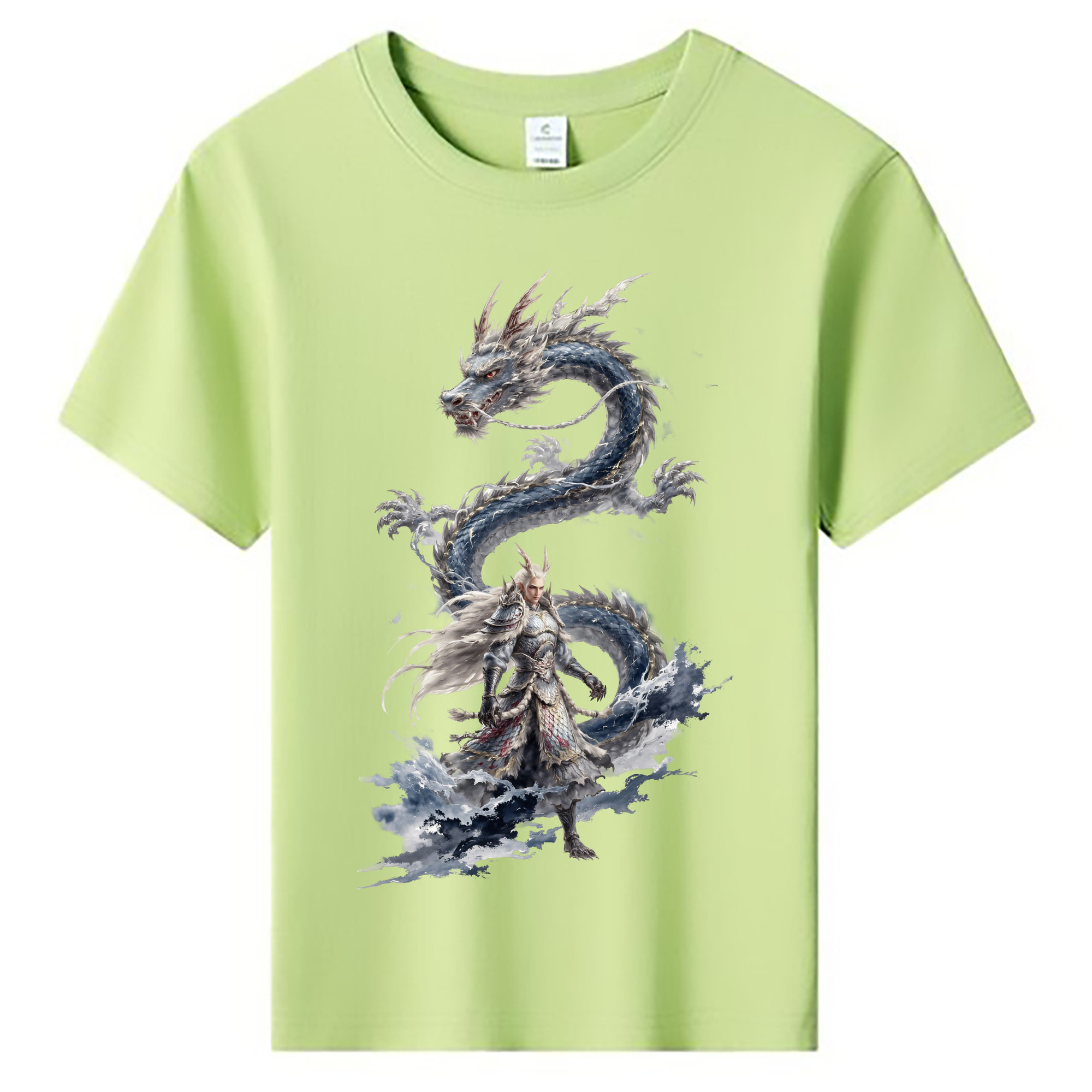 （画像用） Ne Zha 2 ナタ 魔童の大暴れ 綿100％キッズTシャツ（フロントプリント）